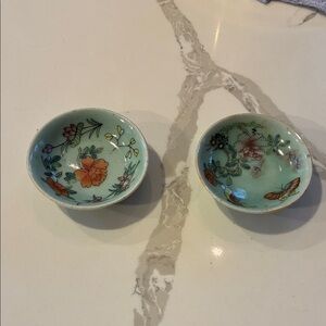 Floral Japanese Sauce Dishes